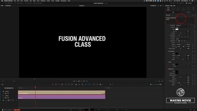 Допятиминутка. Davinci Resolve. Как сделать разноцветный текст с буквами разного размера смотреть онлайн