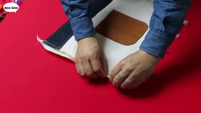 DIY안입는 스웨터로 "니트 토트백"을 "견고하게 봉제"할 수 있는 스마트한 아이디어!/Smart idea to sew "knit tote bag" firmly. смотреть онлайн