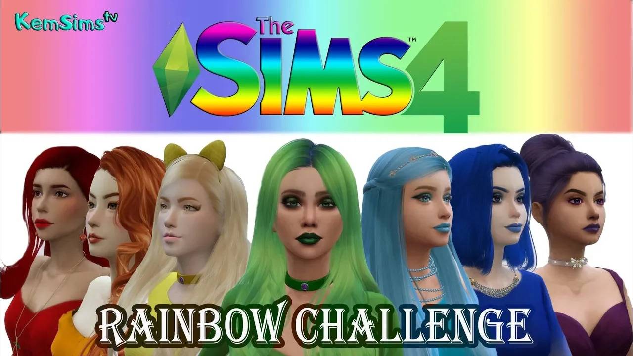 Sims 4 CAS Challenge _ Радужный челлендж CAS.mp4 смотреть онлайн