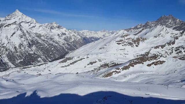 Вершины Альп. Вид с Gornergrat. смотреть онлайн