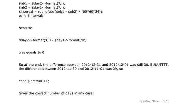 HTML : Calculate number of day between two dates смотреть онлайн