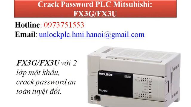 Crack password PLC Mitsubishi FX3U series смотреть онлайн