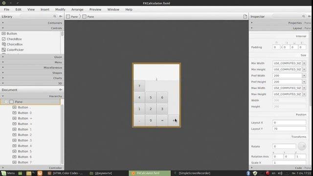 JavaFX calculator / Калькулятор на JavaFX смотреть онлайн