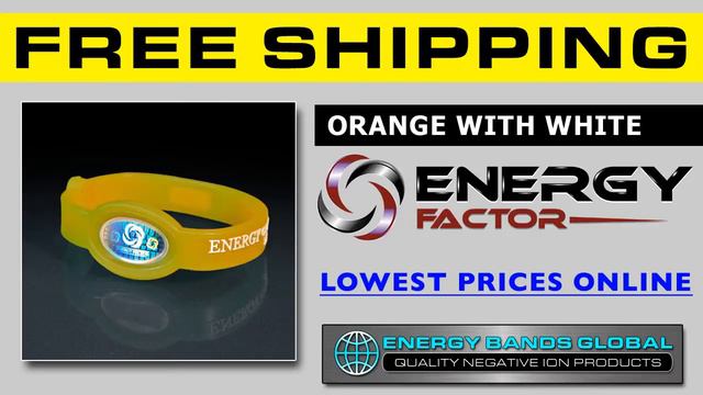FREE SHIPPING Orange With White - Energy Factor Ionic Lifestyle Power Balance Bracelet смотреть онлайн