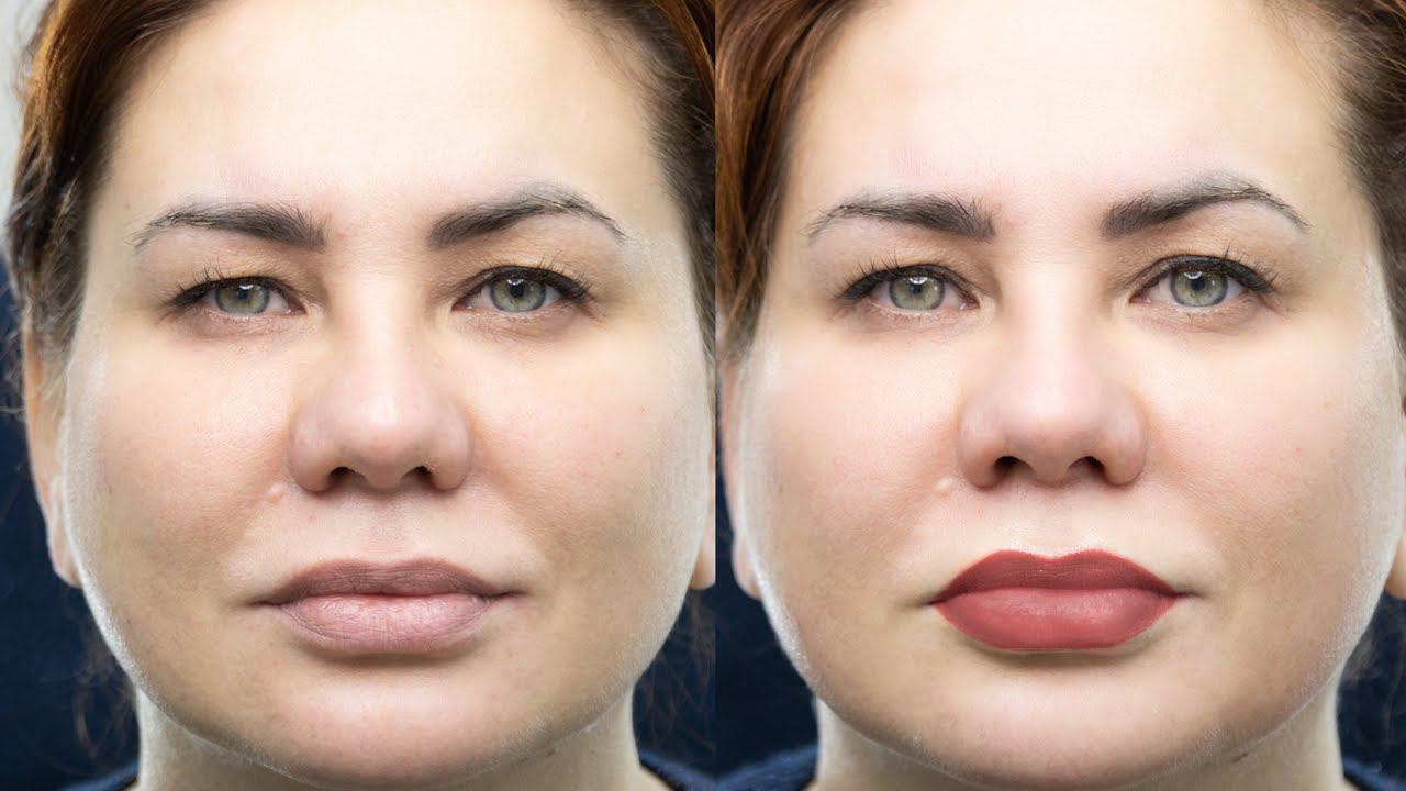 Обновили контур и цвет губ💋 Сделали их сочными и выразительными💄Несмываемый эффект. смотреть онлайн