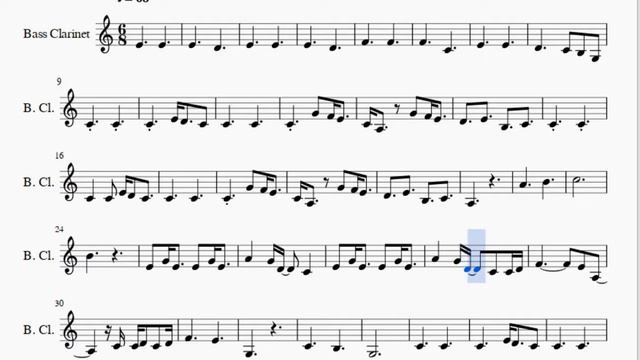 Bass Clarinet Sheet Music: How to play A Thousand Years by Christina Perri смотреть онлайн