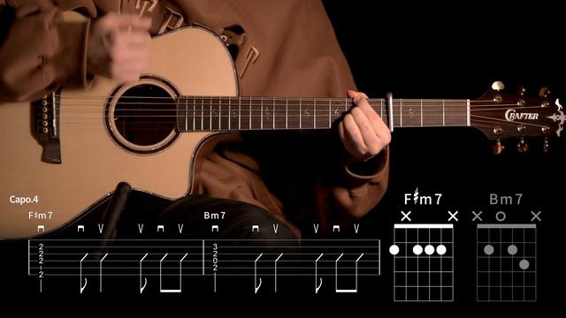 437.악동뮤지션 - 크레셴도(Crescendo) 기타커버 【★★☆☆☆】 | Guitar tutorial |ギター 弾いてみた 【TAB譜】 смотреть онлайн