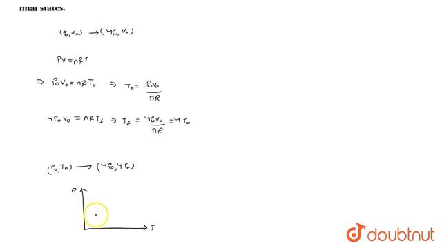 Draw the P-T and V-T diagrams of an isochoric process of n moles an ideal gas from pressure `P_(0)` смотреть онлайн