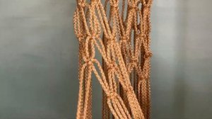 АВОСЬКА в стиле макраме с подкладкой из льна. МАСТЕР - КЛАСС подробно и все этапы.