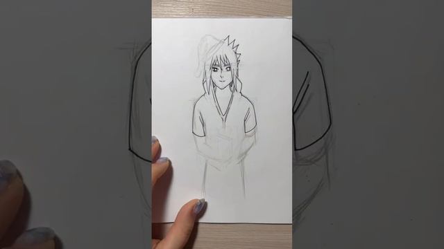 Новогоднее поздравление от Саске #саске #новыйгод #скетч смотреть онлайн