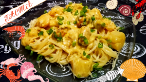 ПАСТА С МОРСКИМ КОКТЕЙЛЕМ И ПАРМЕЗАНОМ / Паста с морепродуктами в сливочном соусе по-итальянски