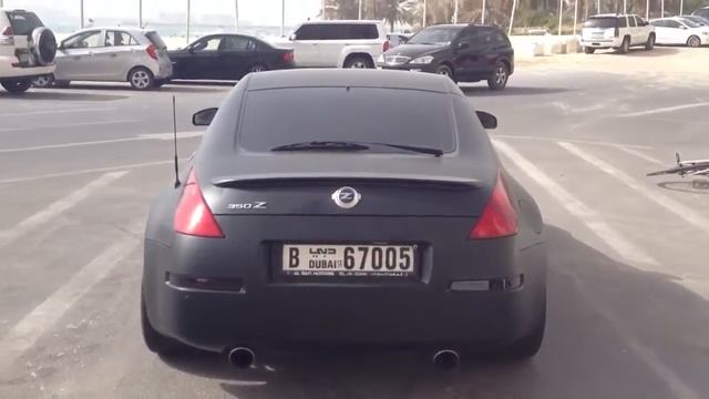 Matte black Nissan 350Z - Dubai Marina смотреть онлайн