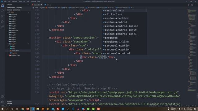 Day 31 Part 2, Creating full website using Bootstrap v5 with details explain смотреть онлайн
