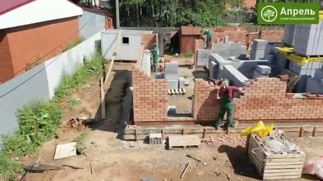 Двухэтажный дом из газобетона с гаражом 135 кв.м смотреть онлайн