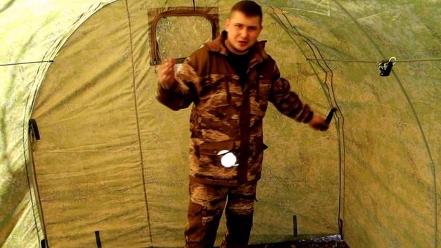 Палатка баня ПБ-2 Берег с Банной печью смотреть онлайн