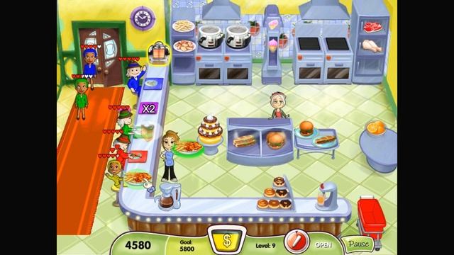 Cooking Dash - Gameplay Part 4 (Level 9) Flo's Diner смотреть онлайн