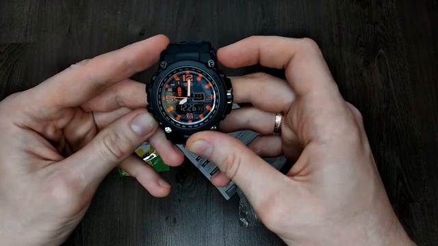 Мужские кварцевые водонепроницаемые часы SMAEL с LED подсветкой РАСПАКОВКА Aliexpress смотреть онлайн