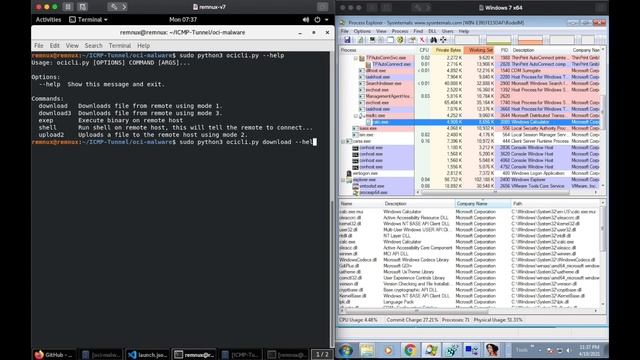 Malicious OCI.DLL - ICMP Tunneling Demo смотреть онлайн