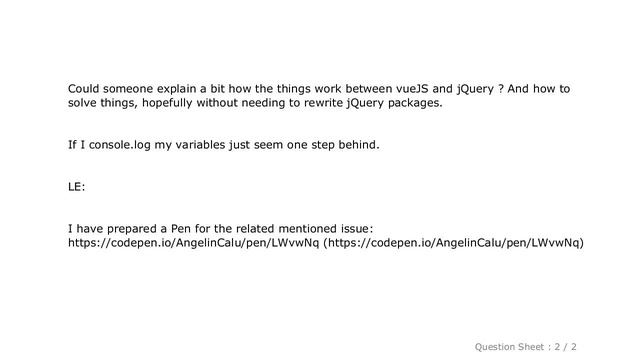 jQuery : Make VueJS and jQuery play nice смотреть онлайн