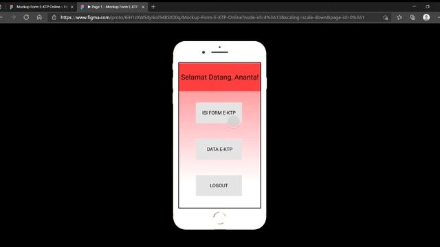 Mockup Aplikasi Form E-KTP dengan Figma смотреть онлайн