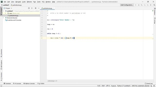 Program to chek #Polindrome in #Python for beginners | Hack - N - Os смотреть онлайн