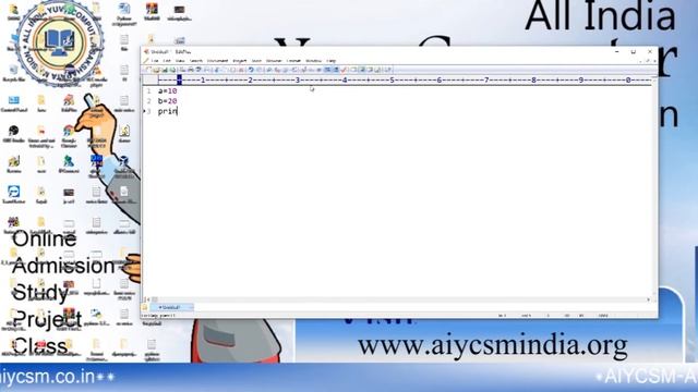 #Python Class:How to install python. AIYCSM Computer online class смотреть онлайн