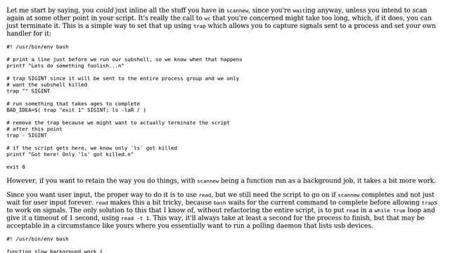 Unix & Linux: Wait for a process to finish OR for the user to press a key (2 Solutions!!) смотреть онлайн