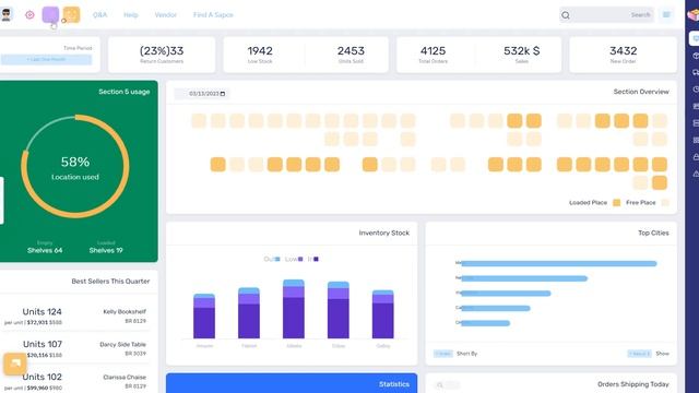 Warehouse and Logistics Dashboard on bootstrap 5 Template смотреть онлайн