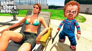 КУКЛА ЧАКИ ОХОТИТСЯ НА ДЕВУШКУ #65 В ГТА 5 МОДЫ! CHUCKY ОБЗОР МОДА В GTA 5! ИГРЫ ГТА ВИДЕО MODS