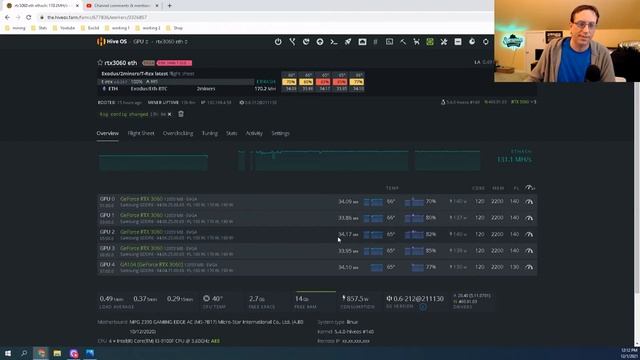 RTX 3060 GPU 4 and GPU 5 Reporting In and T-Rex Miner LHR Unlocking смотреть онлайн
