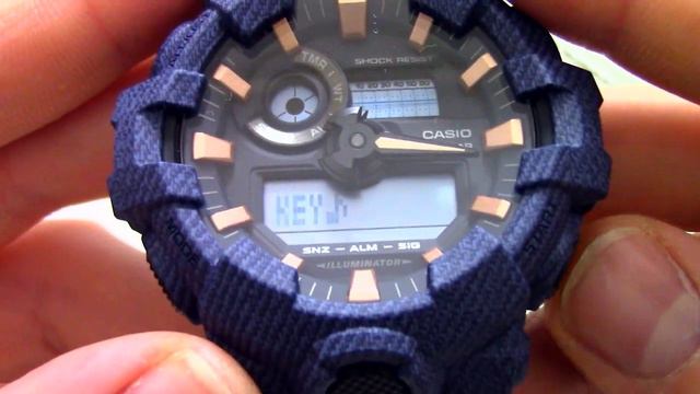 Часы Casio G-SHOCK GA-700DE-2A - Инструкция, как настроить от PresidentWatches.Ru смотреть онлайн