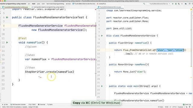 Lecture 11: (Hands On) Testing Flux using JUnit5 смотреть онлайн