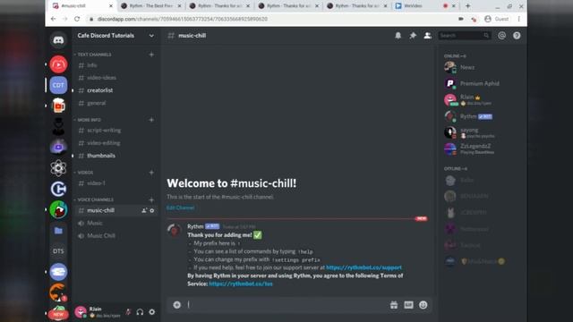How to Add Rythm Music Discord Bot to Discord Server (2022) смотреть онлайн