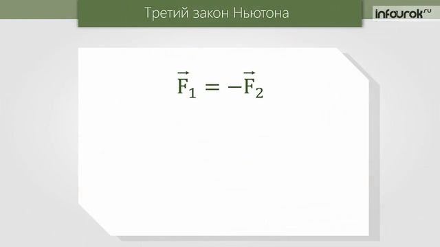 Третий закон Ньютона | Физика 9 класс #12 | Инфоурок смотреть онлайн