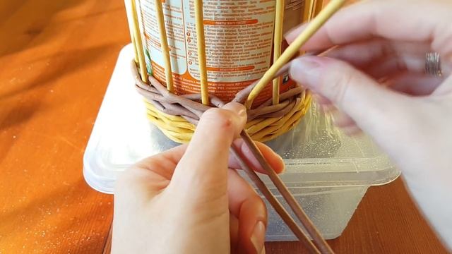 Узор КОСЫ из газетных трубочек! Подробно! смотреть онлайн