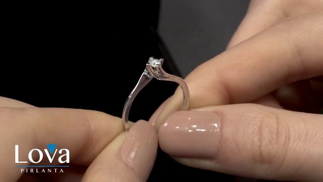 Lova Pırlanta - 0,14 Karat Pırlanta Tektaş Yüzük - 1060051 смотреть онлайн