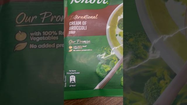 Knorr Broccoli Soup #reelitfeelit #enjoyomatics #foodie #instagram #instafood #youtuber #youtube