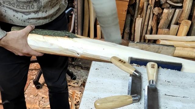 Просто чищу кору. Рабочие моменты. Скобели от Лиса. смотреть онлайн