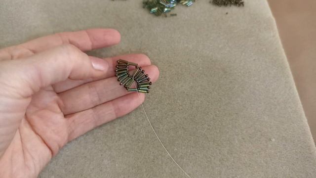 Bracelet and earrings. Браслет и серьги из стеклярусов. МК смотреть онлайн