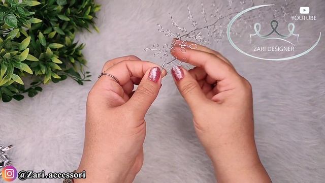 DIY/making a bridal crown/combination of two pearl and crystal hair vine смотреть онлайн