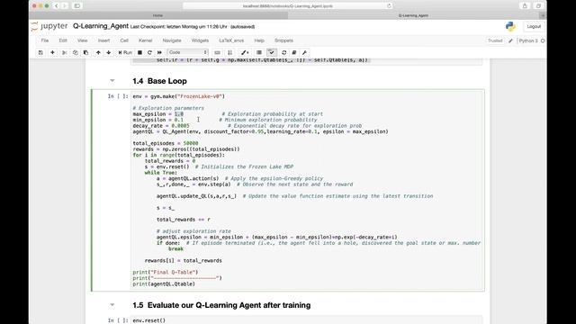4.03 Hands-On: Q-Learning FrozenLake смотреть онлайн