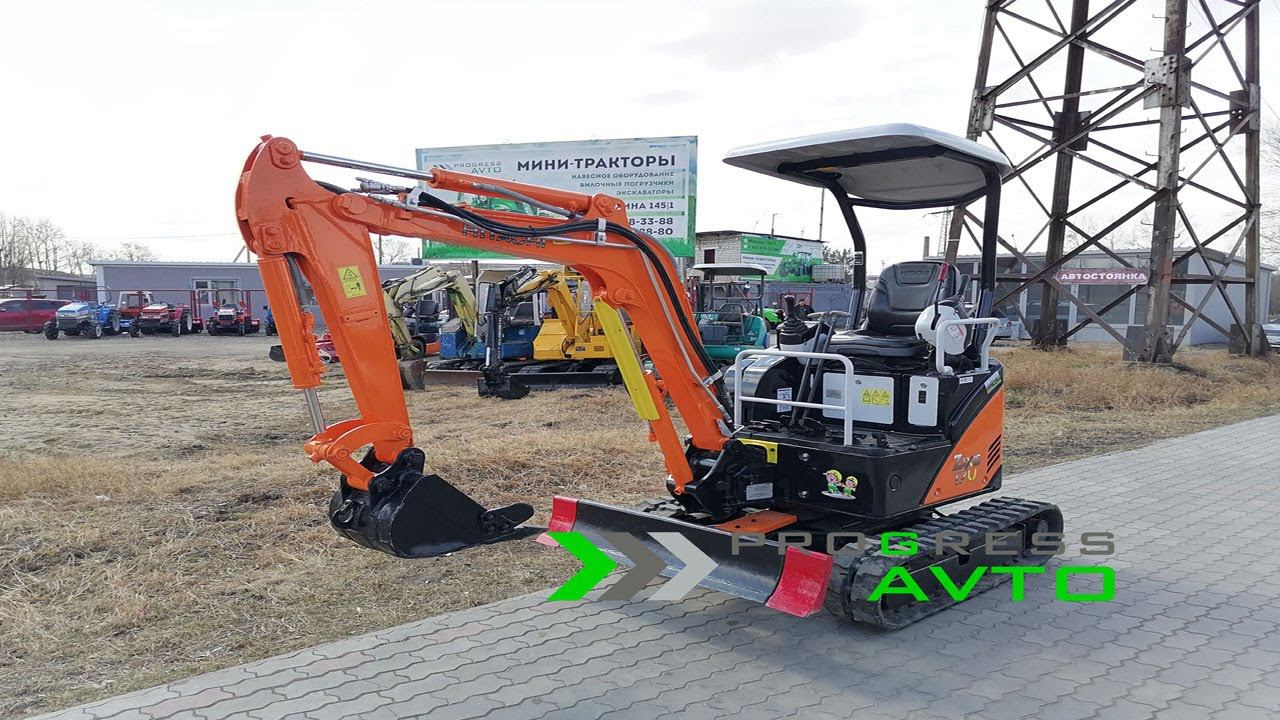 БУ экскаватор Hitachi Zaxis U17 гидравлическое изменение колеи / регулируемый отвал / гидровыходы смотреть онлайн