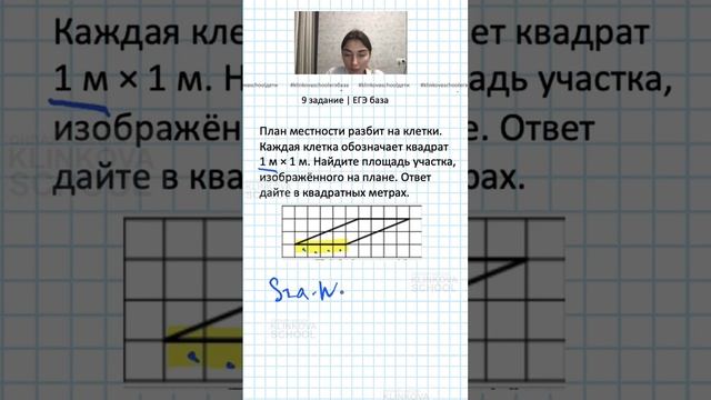 ЕГЭ база | 9 задание| Задачи на клетке ?Онлайн курс по подготовке к ЕГЭ база. Успей записаться! смотреть онлайн