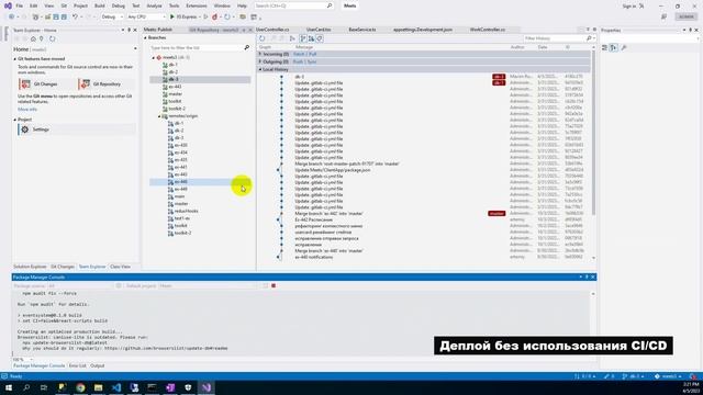 Gitlab CICD + IIS для ASP NET Core + React приложения в Agile разработке