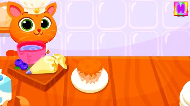 Ресторан Бубу Готовка от повара Bubbu КОТЕНОК БУББУ #2 игровой мультик видео для детей #ИГРУЛЯ