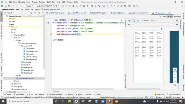 Android - GridView, Spinner - Dropdown, AutocompleteTextview смотреть онлайн