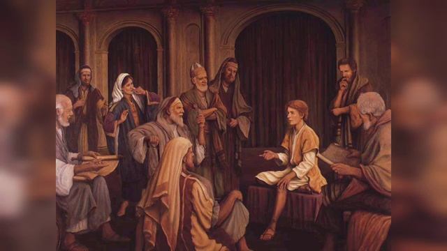 039. ОТРОК ИИСУС В ХРАМЕ. Евангелие от Луки 2:40-51. ( Читает Лев Радаман ) смотреть онлайн