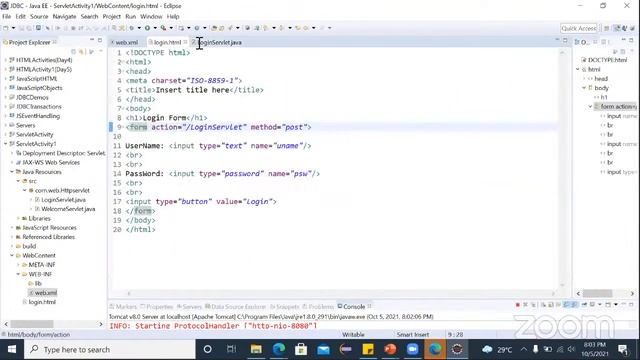 Create Server Using HttpServlet and Fetch Data From User | ExcelR смотреть онлайн