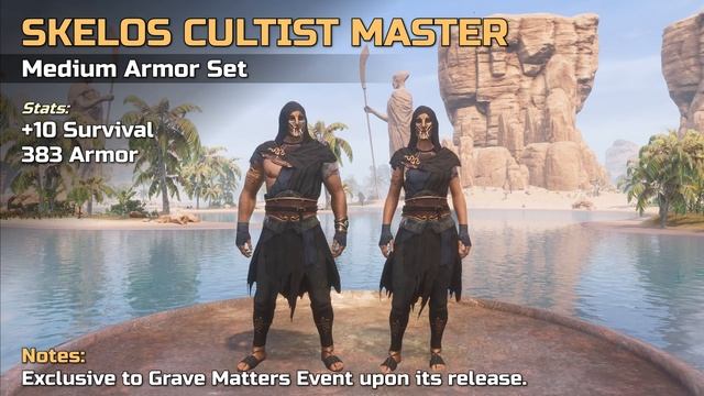 Skelos Cultist Master Armor, Grave Matters Event - Showcase | Conan Exiles смотреть онлайн