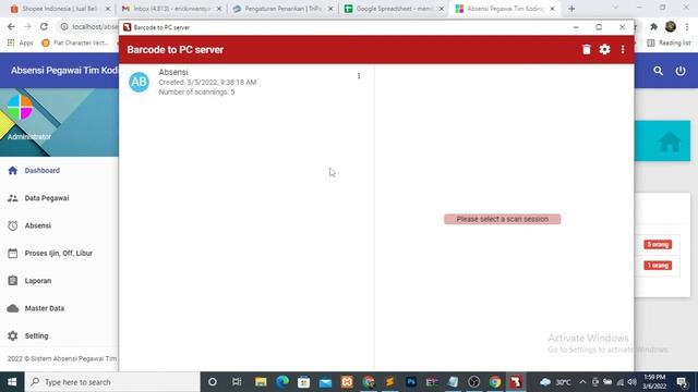 SOURCE CODE APLIKASI ABSENSI KARYAWAN DENGAN BARCODE BERBASIS WEB смотреть онлайн